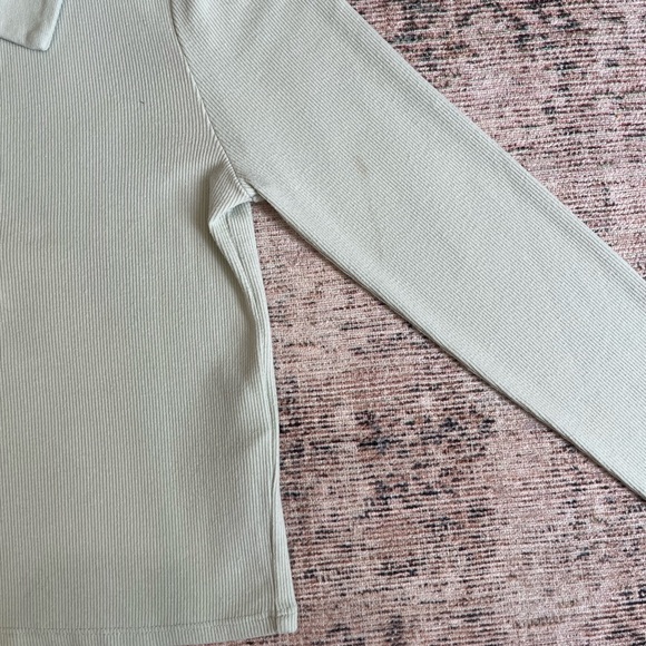 Abercrombie & Fitch Soft Rib Longsleeve Polo - Picture 7 of 9